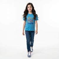Load image into Gallery viewer, She's My Bestie" youth tee. Crafted from Gildan Heavy Cotton