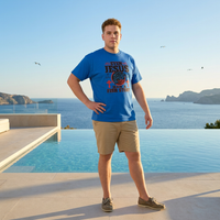 Load image into Gallery viewer, Crafted from hanes beefy-T Evan Jesus has a fishing story