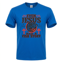 Load image into Gallery viewer, Crafted from hanes beefy-T Evan Jesus has a fishing story
