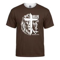 Load image into Gallery viewer, Man of Faith – 1 Corinthians 16:13 Christian T-Shirt
