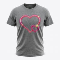 Load image into Gallery viewer, Double Heart Glow – Valentine’s Day T-Shirt