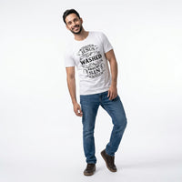 Load image into Gallery viewer, Jesus Washed Away My Sin Christian T-Shirt – Vintage Faith Graphic Tee