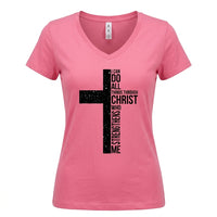 Load image into Gallery viewer, I Can Do All Things Through Christ Women’s Christian T-Shirt – Philippians 4:13 Faith Cross Tee