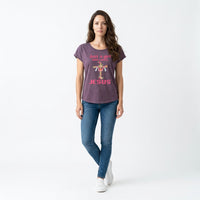 Load image into Gallery viewer, Just a Girl Who Loves Jesus Women’s Christian T-Shirt – Floral Cross Faith Tee
