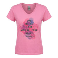 Load image into Gallery viewer, Trust in the Lord Proverbs 3:5 Women’s Christian V-Neck T-Shirt