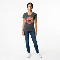 Load image into Gallery viewer, I Am With You Always – Matthew 28:20 Women’s Christian V-Neck T-Shirt