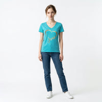 Load image into Gallery viewer, Jesus Heart Women’s Christian V-Neck T-Shirt – Faith &amp; Love Tee