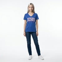 Load image into Gallery viewer, Jesus – The Way, The Truth, The Life Women’s Christian V-Neck T-Shirt
