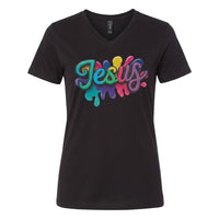 Load image into Gallery viewer, Colorful Jesus Christian T-Shirt – Bright Faith Graphic Tee