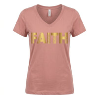 Load image into Gallery viewer, Faith – Fearless, Trust, Hope &amp; Inspire Christian Women’s T-Shirt