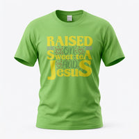 Load image into Gallery viewer, Raised on Sweet Tea &amp; Jesus – Southern Christian T-Shirt