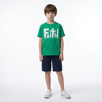 Load image into Gallery viewer, Faith Cross Christian T-Shirt – Distressed Inspirational Graphic Tee